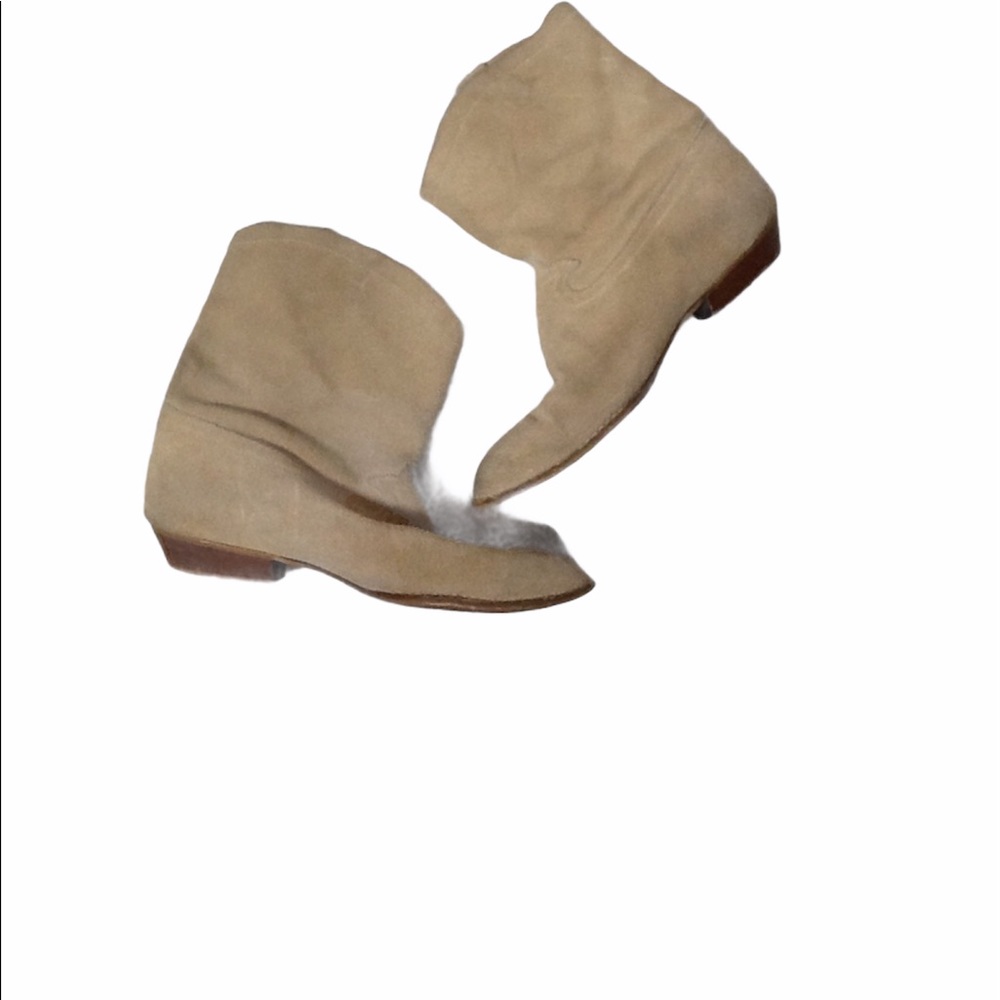 Tan Suede Leather Mexican Boots‎ Size 8